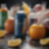 Composition of low sodium sports drink highlighting key ingredients