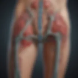Anatomical diagram illustrating the nervous system's involvement in Restless Legs Syndrome