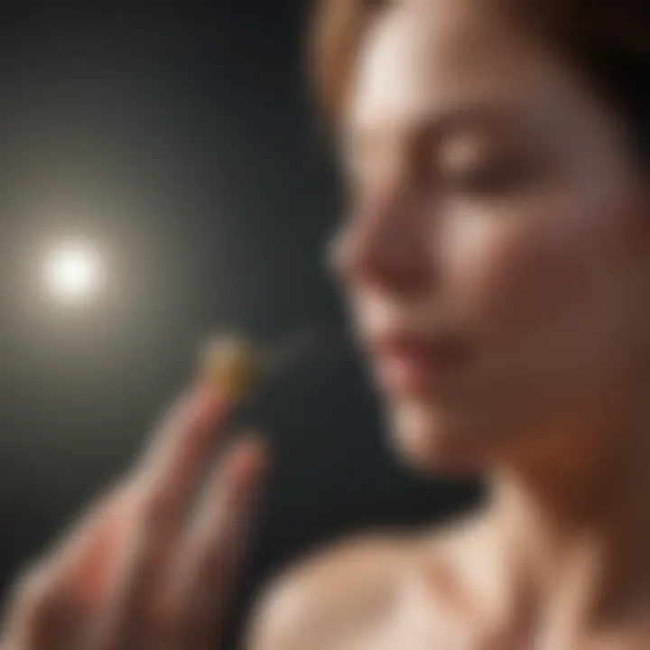 A person engaging in mindfulness exercises