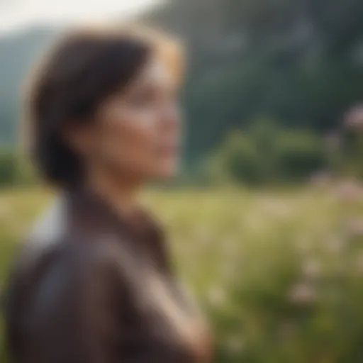A serene landscape symbolizing tranquility during menopause