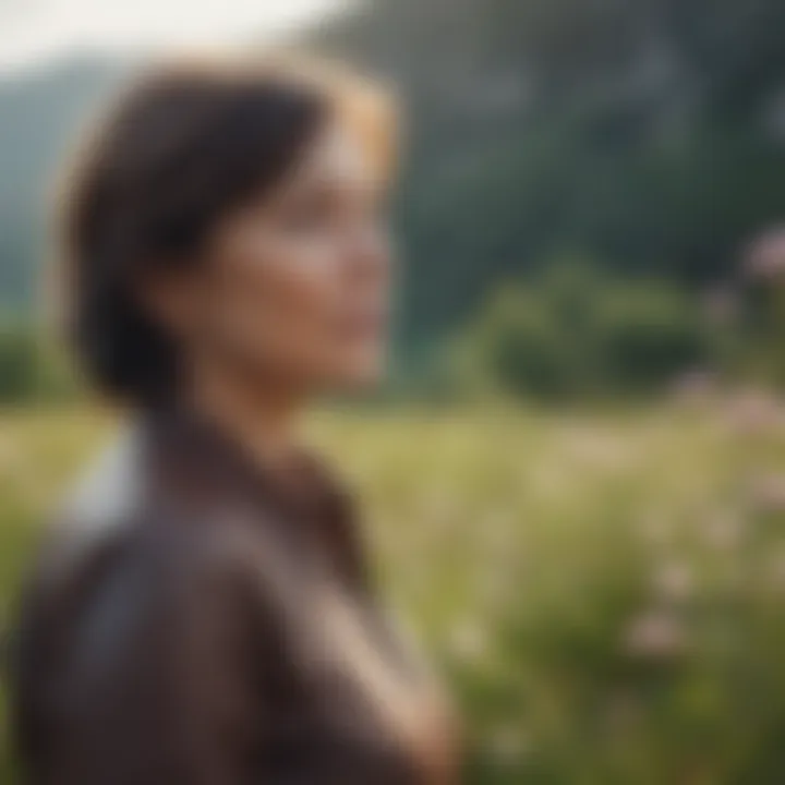 A serene landscape symbolizing tranquility during menopause