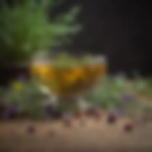 A vibrant display of various herbs known for their antiparasitic properties