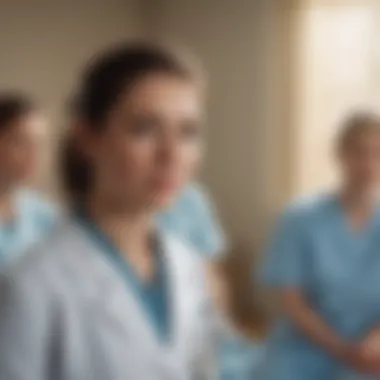 Nursing staff participating in a training session