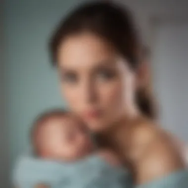 Postpartum Serenity A serene postpartum setting with calming colors and gentle lighting.