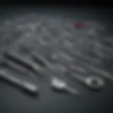 Surgical instruments arranged for pediatric appendectomy