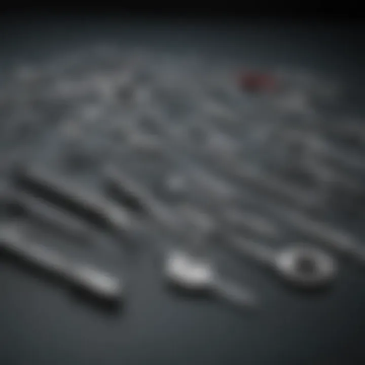 Surgical instruments arranged for pediatric appendectomy