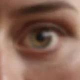 Illustration of peripheral vision anatomy