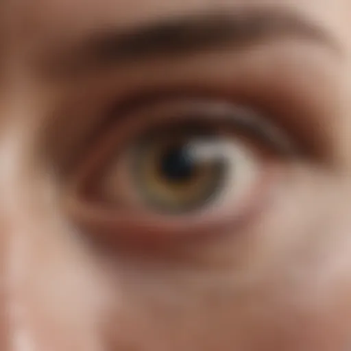 Illustration of peripheral vision anatomy