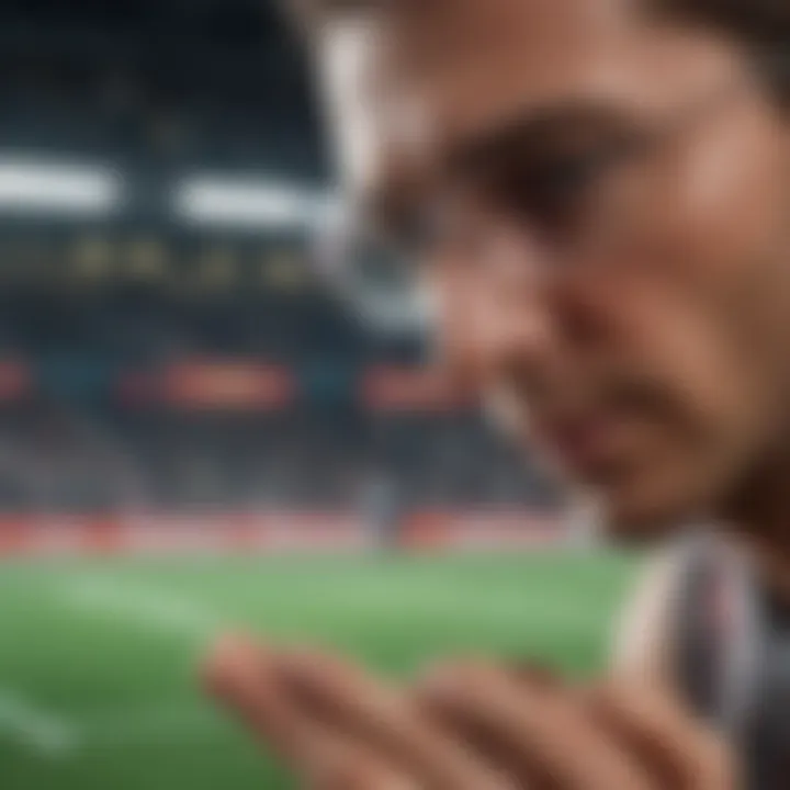 Diagram illustrating peripheral vision benefits in sports