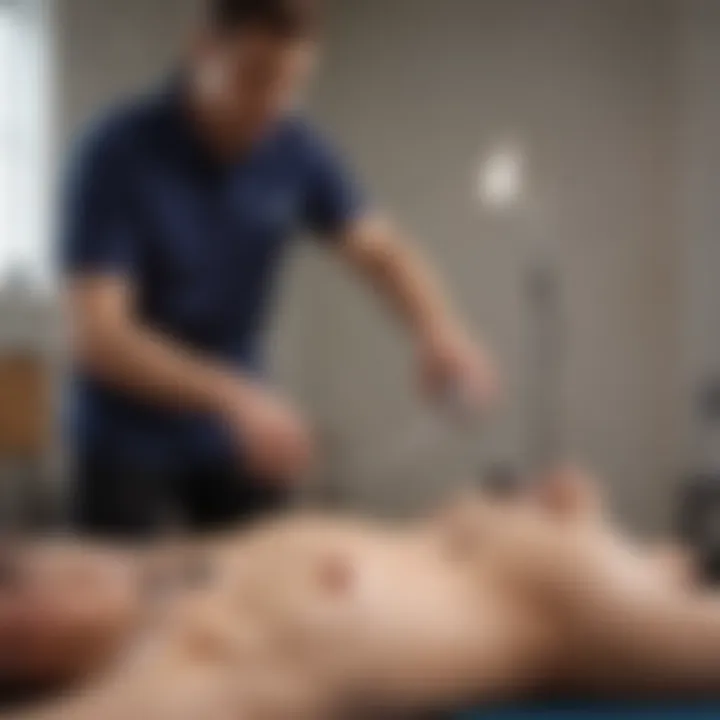 Physical therapy session focused on neurological rehabilitation
