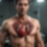 Historical depiction of the first heart transplant surgery