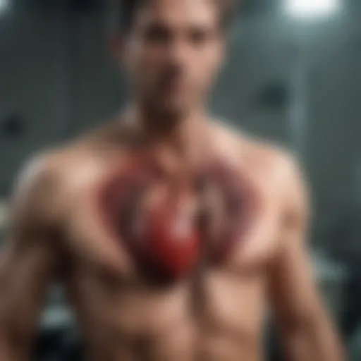Historical depiction of the first heart transplant surgery