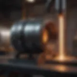 Welding machine set up for pipe butt welding