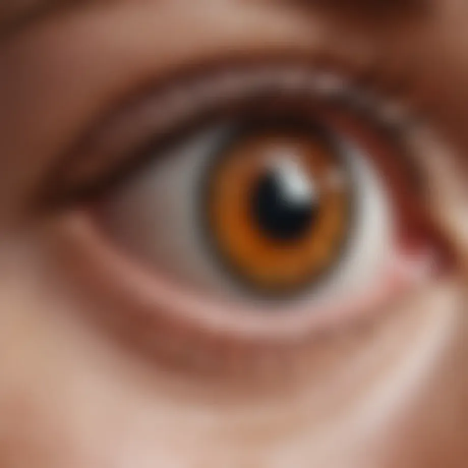 Illustration depicting the pharmacological effects of corticosteroids in eye care.