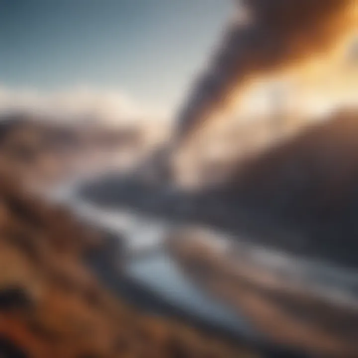 Geothermal energy plant with steam