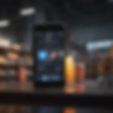 Leveraging Social Media for E-commerce Growth A vibrant social media interface featuring engaging posts and interactions related to e-commerce.