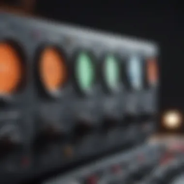 Operational Controls of Signal Generators Close-up of a signal generator interface showcasing operational controls
