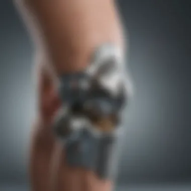 Innovative Steel Knee Prosthesis Detailed view of a steel knee prosthesis