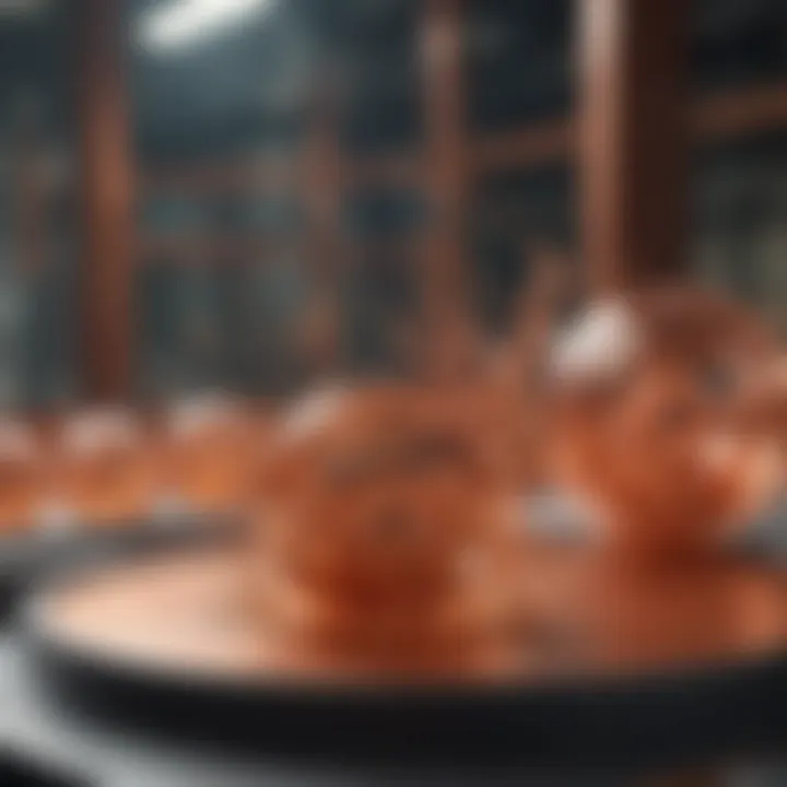 Chart showcasing industrial applications of copper compounds