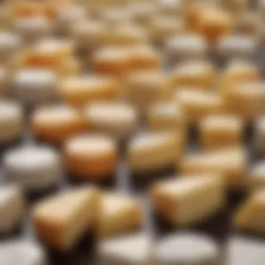Diverse Cheese Selection A diverse range of cheese made from unpasteurized milk