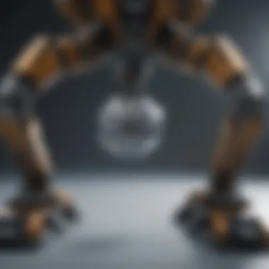 Geometric Foundations of Robotics A detailed illustration showcasing the geometric shapes that form the foundation of robotic design.