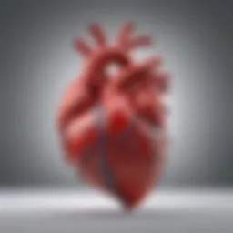 Visual representation of the connection between heart disease and obesity