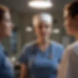 Nurse leading a team discussion