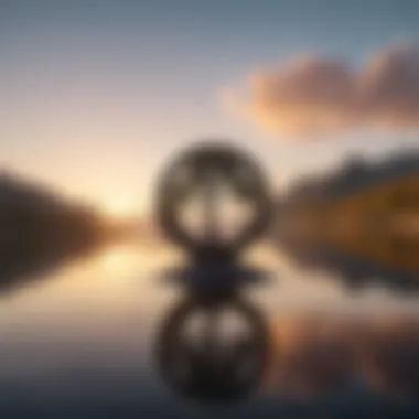 Symbol of Tranquility A serene landscape symbolizing tranquility and mental peace.