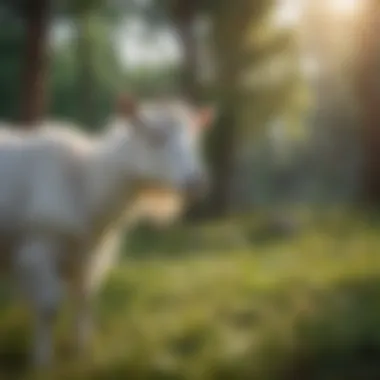 Healthy Goat Grazing Healthy goat grazing