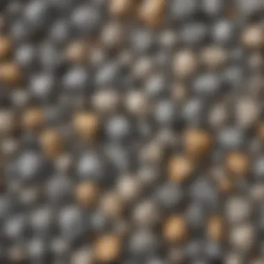 Diverse Aggregate Materials Close-up of various aggregate materials used in concrete.