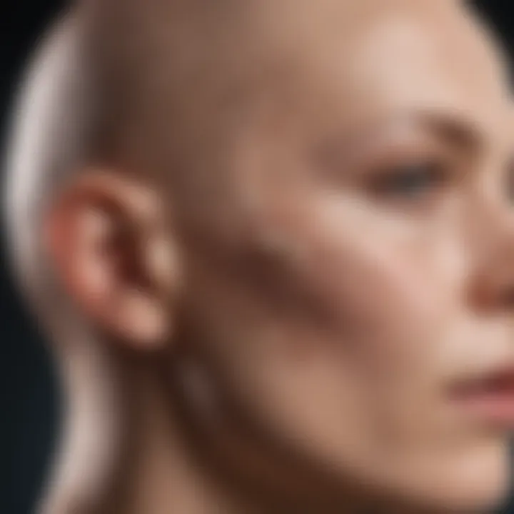 Diagram illustrating the autoimmune response in alopecia areata