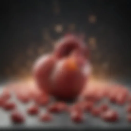 Illustration of cholesterol types and their impact on heart health