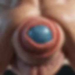 Illustration of the prostate gland highlighting enlargement