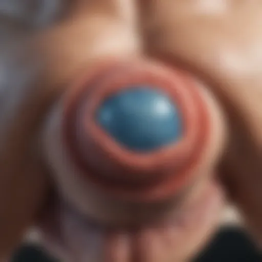 Illustration of the prostate gland highlighting enlargement