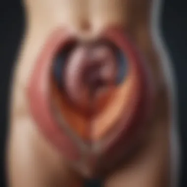 Bladder Anatomy and Cystitis Detailed illustration of bladder anatomy highlighting cystitis