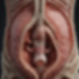 Diagram illustrating the anatomy of the bladder and surrounding structures