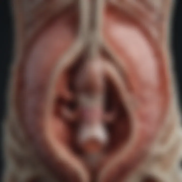 Diagram illustrating the anatomy of the bladder and surrounding structures