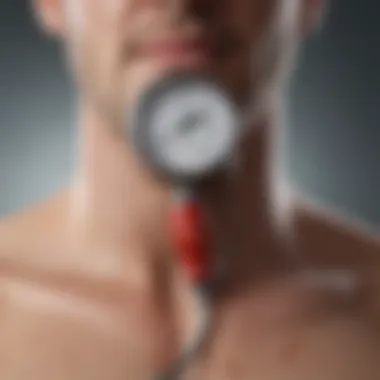 Physiological Effects of High Blood Pressure Illustration depicting the physiological effects of hypertension