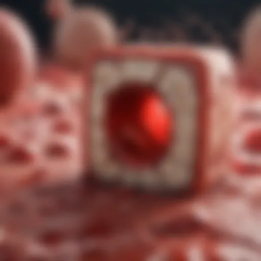 Illustration of bone marrow environments affecting red blood cell production