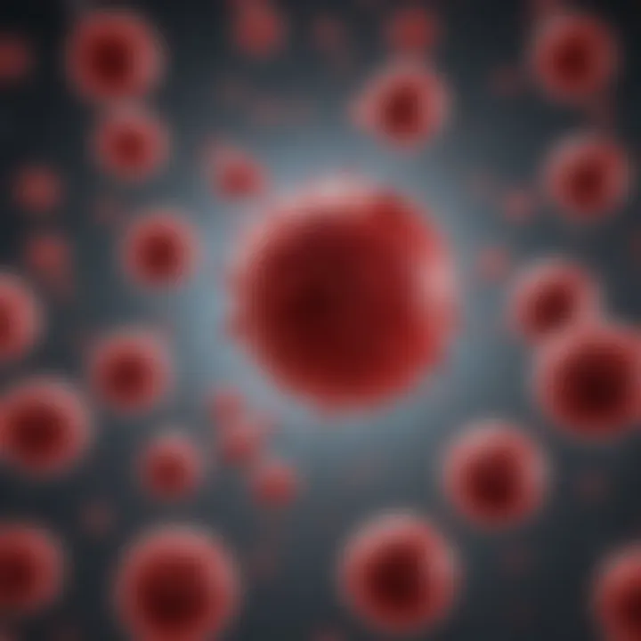 Visual representation of genetic factors influencing red blood cell cessation