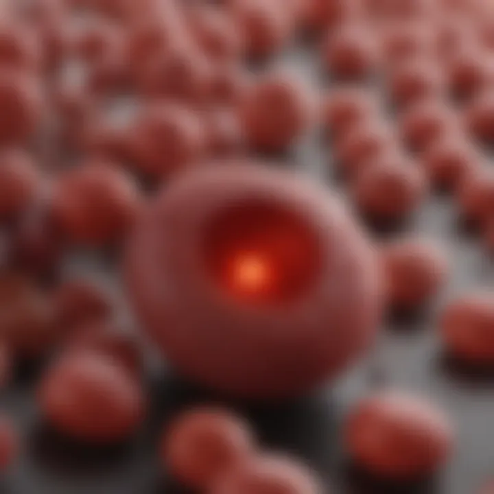 Diagram showcasing nutritional deficiencies and their role in red blood cell production