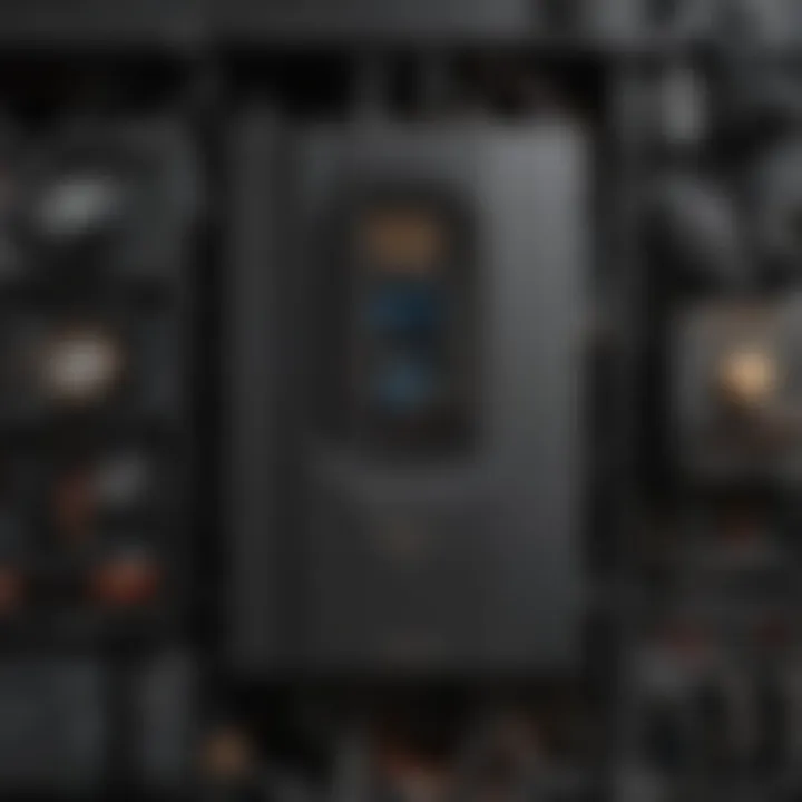 An intricate diagram illustrating the components of a UPS unit