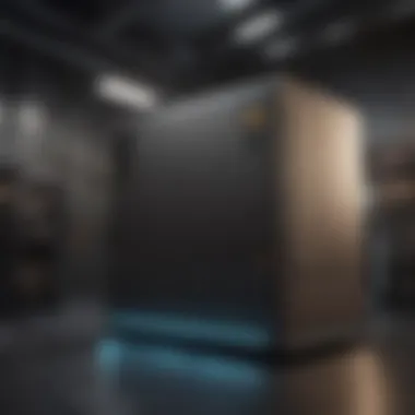 Future Trends in UPS Technology A futuristic depiction of advanced UPS technology in action