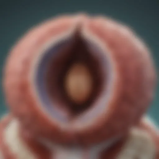 Illustration depicting the anatomy of the prostate gland