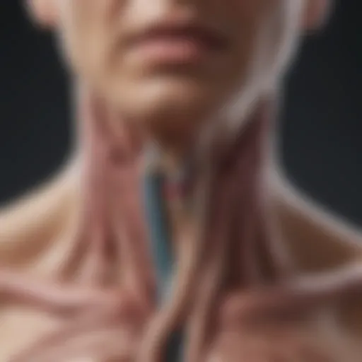 Diagram illustrating the anatomy of the esophagus and the impact of GERD.