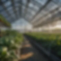 Innovative greenhouse with high-tech climate control systems