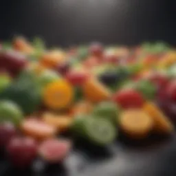 A colorful array of fruits and vegetables