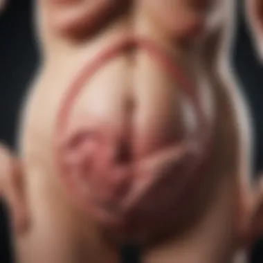 Fetal Health and Herpes Fetus in the womb highlighting pregnancy concerns