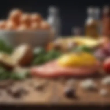 Foods in the Ketogenic Diet Illustration of ketogenic diet foods