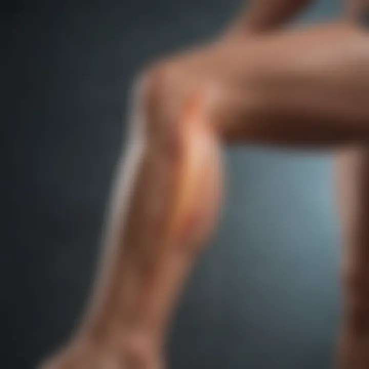 Graphic representation of treatment options for leg spasms
